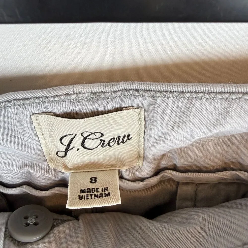 J.Crew Re-Imagined Bermuda Chino Shorts Gray Size 8